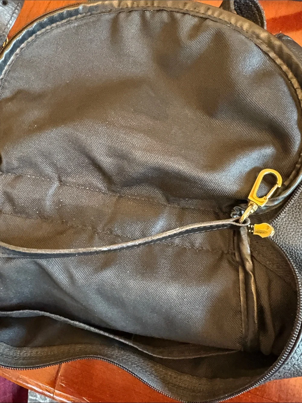 Longchamp Leather Top-Handle Backpack - Black